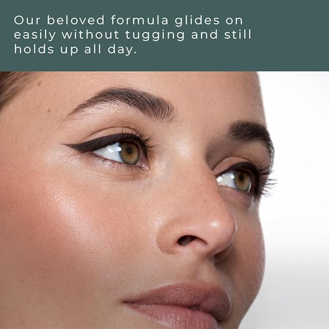 Honeybee Gardens Effortless Eye Liner Pencil, Jet Set Black, Smooth Long-Wearing, Rich Pigment, Vegan & Gluten-Free