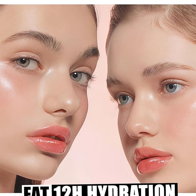 Hydrating Lip Oil, Big Brush Head Lip Glaze Shiny Transparent Lip Glow Oil, Nourishing & Non-sticky Long Lasting Fresh Clear Smooth Lip Care Plumping Lip Oil (Set A+B)