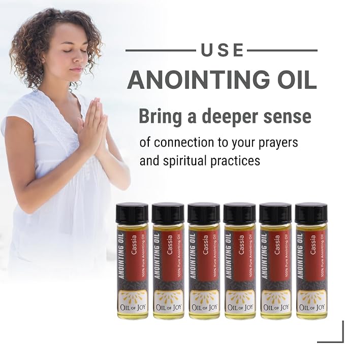 Anointing Oil for Prayers 6 Packs (Cassia) Represents Dedication and Devotion