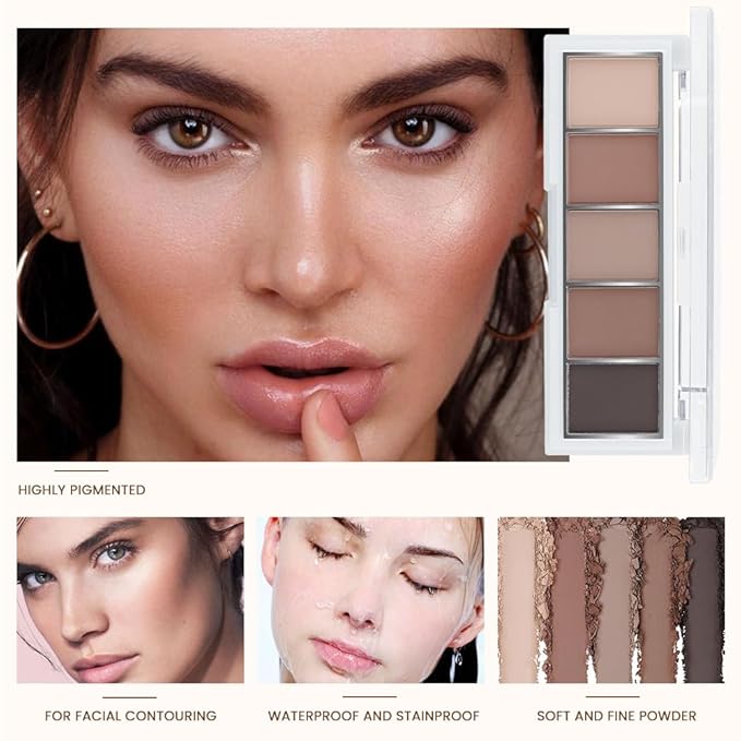 Matte Cool Neutral Brown Eyeshadow Palette, Taupe Beige Clay Mocha & Charcoal Shades, High Pigment Blendable Long-Lasting Cool-Tone Nude Smokey Eye Makeup Palette for Daily Natural & Mature Eyes 6