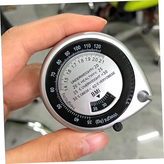 Holibanna BMI Tape Measure 1.5m Retractable for Fitness Tracking Composition Analysis