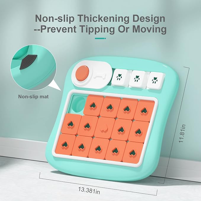 FOXMM Dog Puzzle Toys,Interactive Treat Puzzle Dog Toy for IQ Training | Mental Stimulating,Treat Puzzle Dispensing with Squeaky Design for Large Medium Small Smart Dogs
