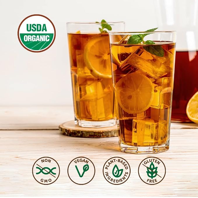 Super Organics Awake Black Tea Pods With Superfoods & Probiotics Keurig K-Cup Compatible Energy, Revitalizing, Refreshing Tea USDA Certified Organic, Vegan, Non-GMO, Natural & Delicious, 60ct