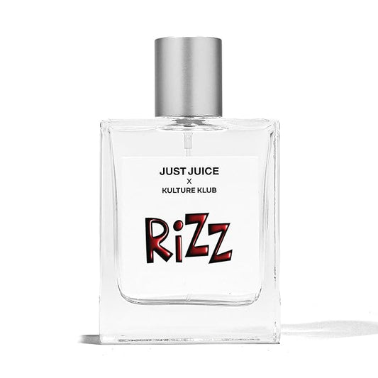 Rizz Fragrance by Kulture Klub x Just Juice - Amber Perfume for Women and Men - With Tangerine, Jasmine, Vanilla, Patchouli, Amber - 3.4 oz