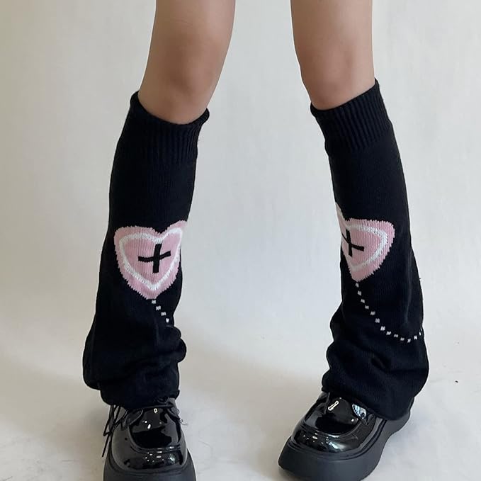 Sexybody Women's Leg Warmers Fashion Knit Warmers Long Socks Cute Y2K Kawaii Japanese Lolita Harajuku Accessories for Girls
