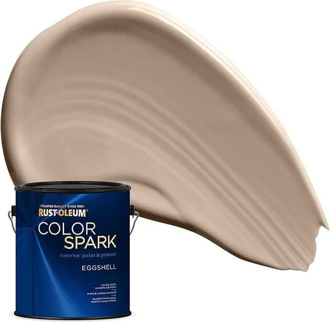 Rust-Oleum Color Spark Interior Paint and Primer in One, Eggshell, Puerto Morelos, 1 Gallon