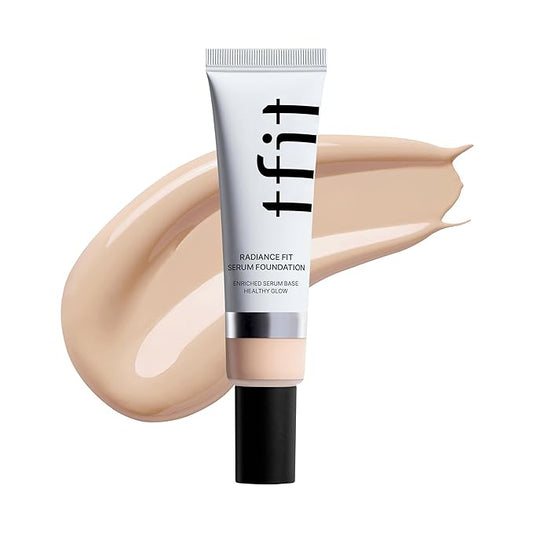 Hydrating Serum Foundation for Dry Skin – Lightweight, Moisturizing Coverage with Natural Glow & Pore‑Blurring Finish,1.05 Oz. (C01 Porcelain, 1.05 Oz.)