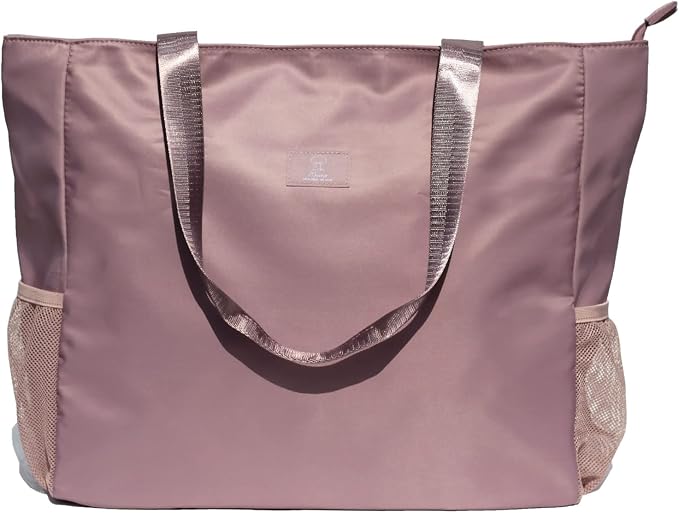 ESVAN LARGE BEACH BAG Water Resistant Lightweight 20 inch Women Oversize Tote Bag for Gym Beach Travel Pool Yoga Nurse