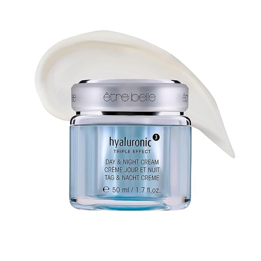 êb être belle Hyaluronic Acid 3D Cream for Day & Night, Jojoba Oil & Grape Seed Oil, Skin Care for Women, Long Lasting Hydrating Face Cream, for All Skin Types, 50 mL