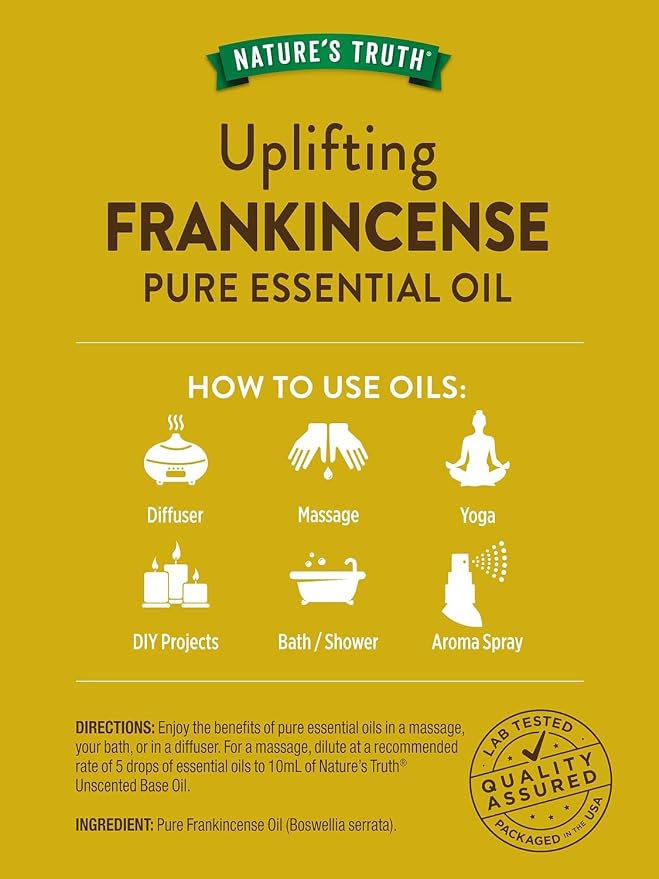 Nature's Truth Frankincense Essential Oil - .5 oz, Pack of 2
