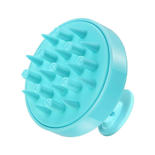 HEETA Scalp Massager Hair Scrubber Shampoo Brush Exfoliator for Hair Growth | 2-In-1 Soft Silicone Bristles, Cleanse Buildup Excess Oil, Reduce Dandruff Hair Loss, Gentle Care On Sensitive Scalp