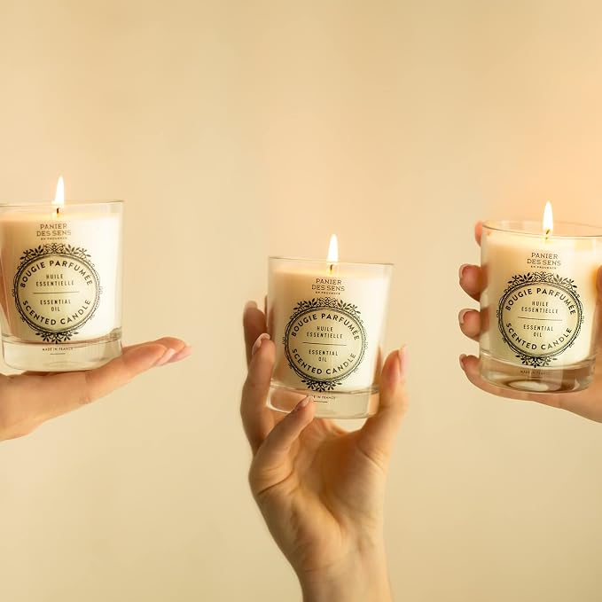 Panier des Sens Sea Samphire Long-Lasting Scented Candle, 6.3 oz | Hand-Poured In Provence | Up To 55 Hours Burn Time | 100% Natural Cotton Wick | Long-Lasting French Home Fragrance