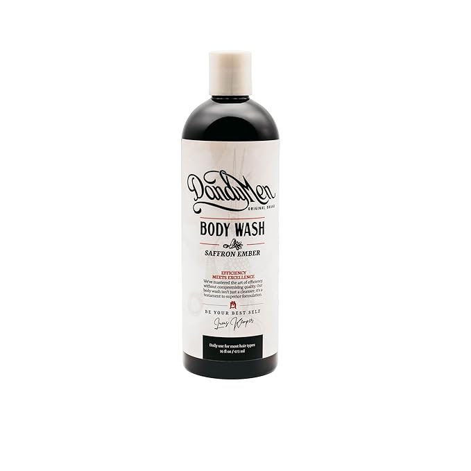 DandyMen Hydrating Bodywash for Men – 16oz (1-pack, Saffron Ember)