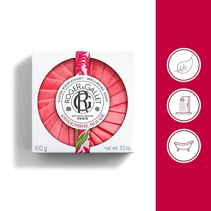 ROGER & GALLET | Body Wash & Body Soap for Women| Gingembre Rouge - Red Ginger 3.5 oz