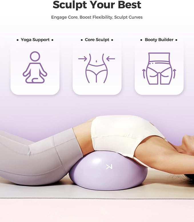 KEEP Exercise Ball Anti-Burst - Thickened Yoga Ball Pilates Ball for Physical Therapy, Fitness Ball for Workout, Core Strength and Physical Therapy