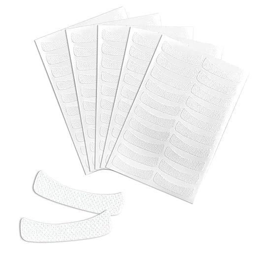 EKIND Eyelash Extension Pads, Non Woven Adhesive Eye Stickers Grafting Isolation Tape Breathable Eye Patch Makeup Stencils(100PCS,White)