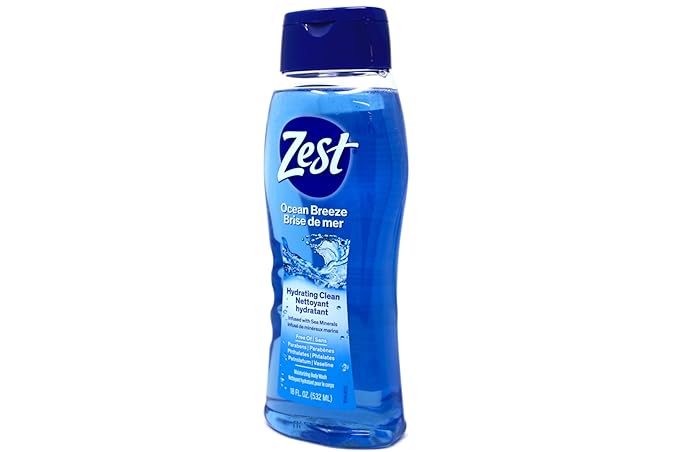 Zest Ocean Breeze Body Wash 18 oz (Pack of 6)