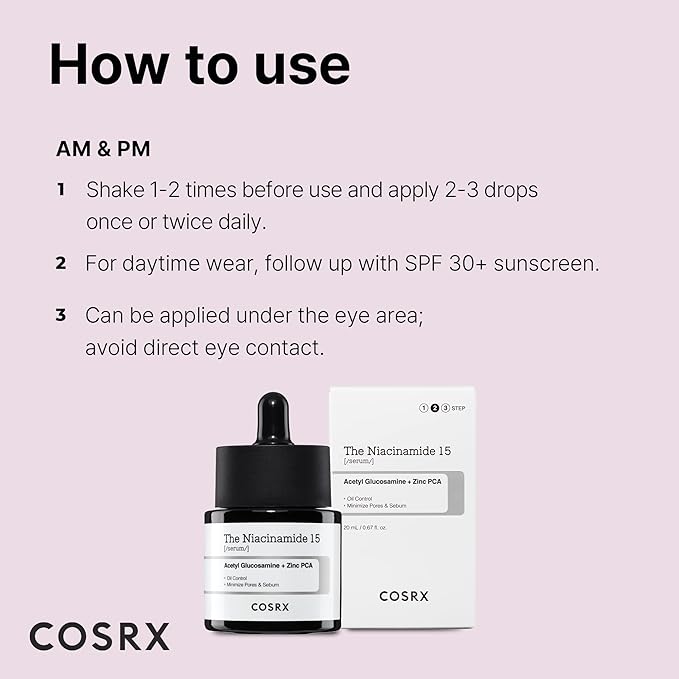 COSRX Morning Skin Care Routine- Daily Essential Galactomyces Balancing Essence & Niacinamide 15% Serum to Improve Rough Skin and Minimize Pores, Korean Skin Care
