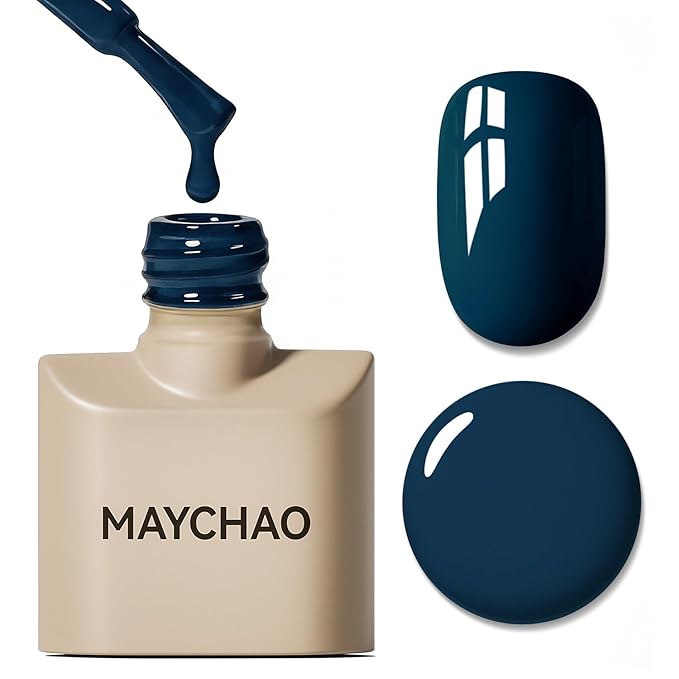 MAYCHAO 15ML Gel Nail Polish 1Pc Green Blue Gel Polish Soak Off UV LED Nail Polish Nail Art Starter Manicure Salon DIY at Home, 0.5 OZ