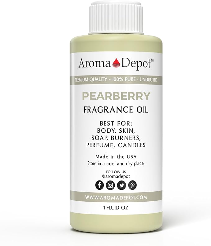 Aroma Depot 1oz / Pearberry Perfume Oil for making, Body Oil, Soap, Candle Making & Incense. Our version is a Premium Quality Undiluted & Alcohol Free
