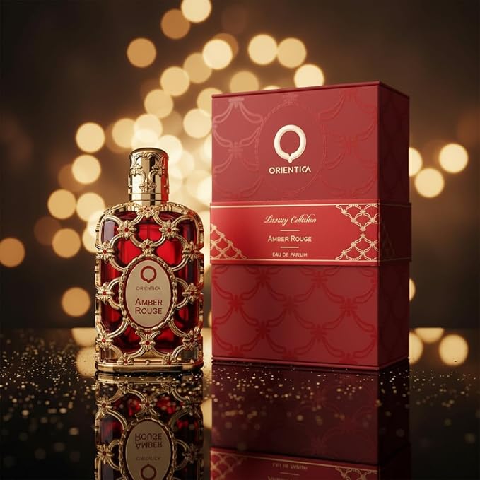Orientica Luxury Collection Amber Rouge Eau De Parfum 5oz / 150ml – Woody, Amber, Saffron, Praline, Jasmine, Orange, Oak Moss, Seaweed – Arabic Perfume for Men & Women
