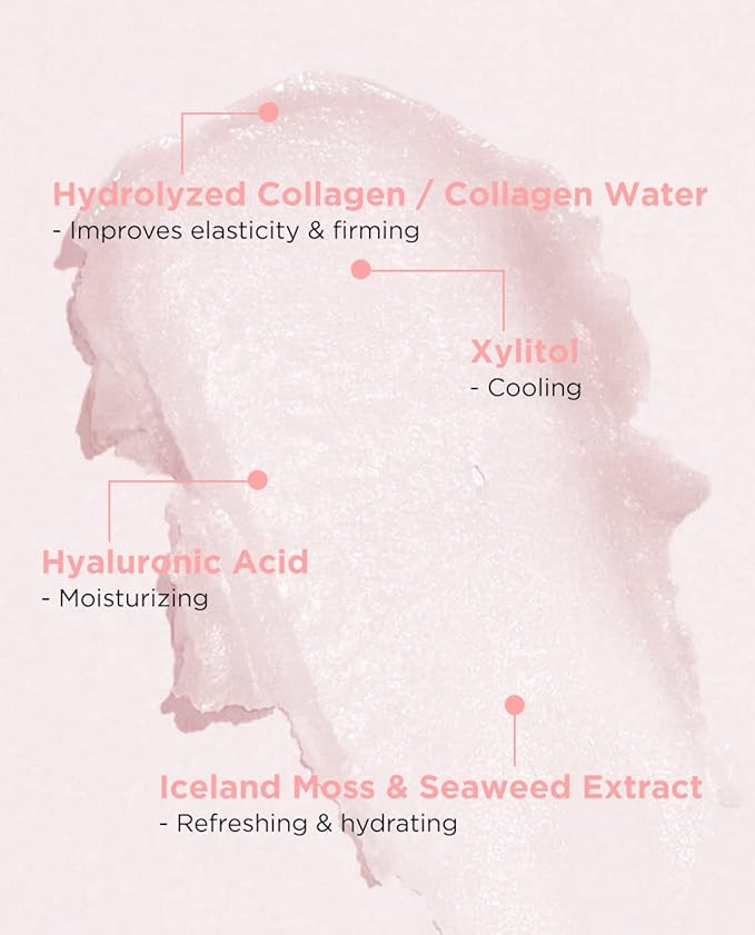 THESAEM Iceland Hydrating Collagen Eye Stick 0.24oz - Anti-wrinkle Moisturizing Eye Balm for Saggy Skin – Under Eye Treatment - Balm to Smooth Skin Texture - Rose Scent