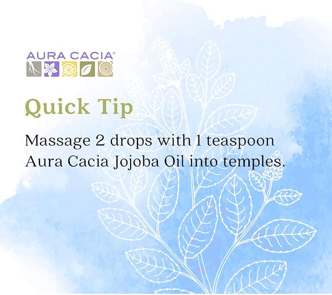 Aura Cacia 100% Pure Peppermint Essential Oil | GC/MS Tested for Purity | 120 ml (4 fl. oz.) | Mentha piperita
