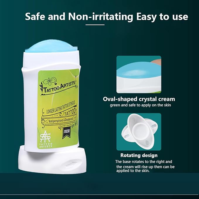 2PCS Tattoo Transfer Cream Gel, Safe and Long-Lasting Tattoo Balm Transfer Soap Stencil Tattoo Supplies Accessories for Body Art Makeup Artist