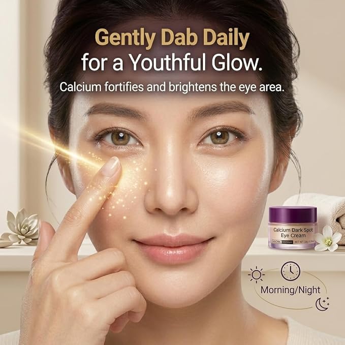 Calcium Dark Spot Eye Cream 2 Pack | Anti-Aging Eye Cream for Dark Circles, Sagging and Elasticity