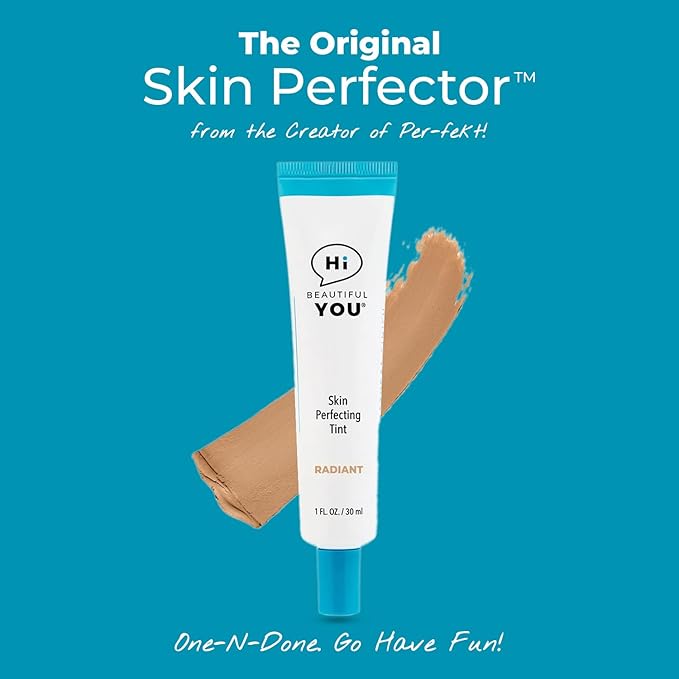 RADIANT - BE YOU SKIN Perfecting Tint with Hydrating Benefits - The Original Skin Perfector from the Creator of per-fekt - Lightweight, Natural Finish veryday Use. Enhance Skin Tone.