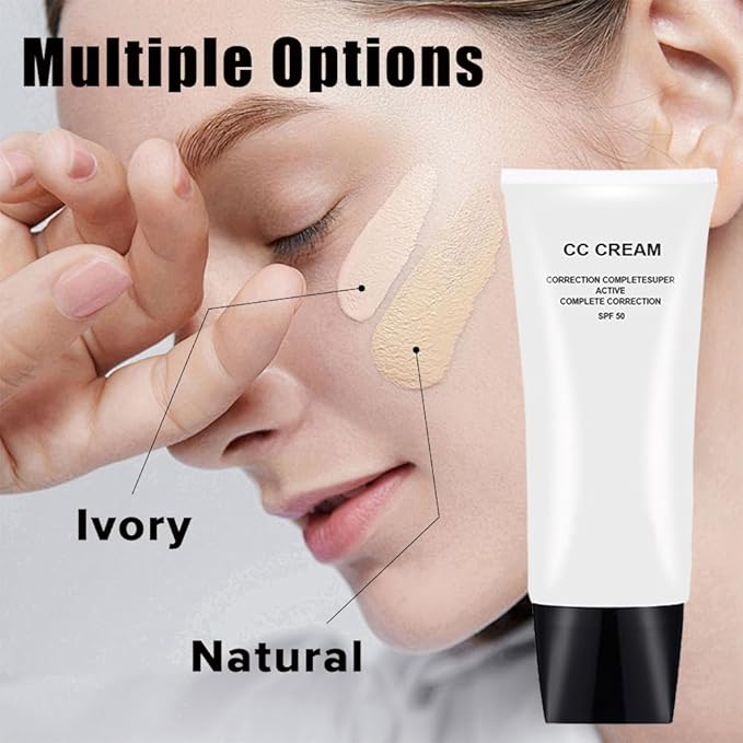 CC Cream Skin Tone Adjusting for Mature Skin, Complete Correction Super Active, Light, Moisturizer, SPF 50, 1.0 fl oz (Ivory, 30ml)