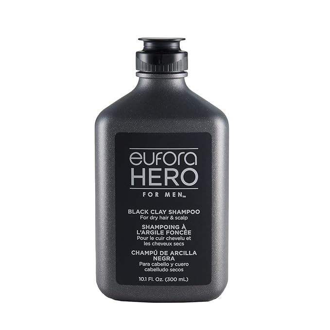 Eufora Hero For Men Black Clay Shampoo 10.1 oz