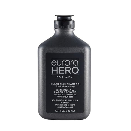 Eufora Hero For Men Black Clay Shampoo 10.1 oz