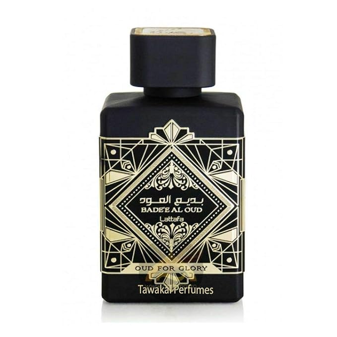 Lattafa Bade'e Al Oud Oud for Glory - Oriental Woody, Caramel, Warm Spicy - Eau de Parfum Long-Lasting Fragrance for Unisex, 3.40 Ounce / 100 ml