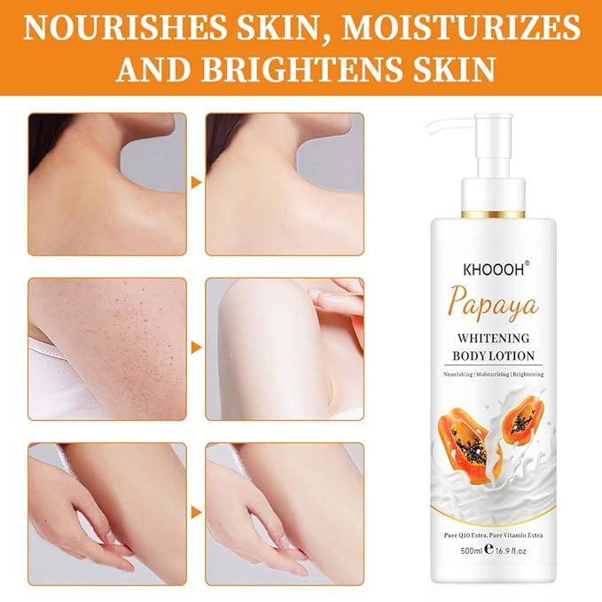 Moisturizer Skincare Dry Skin Body Lotion Intense Healing Body Lotion for Very Dry (Papaya)