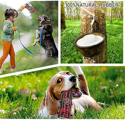 Indestructible Chew Toy for Aggressive Large Medium Breed Dogs - Squeaky, Interactive, Tough Durable Toothbrush for Dog Birthday