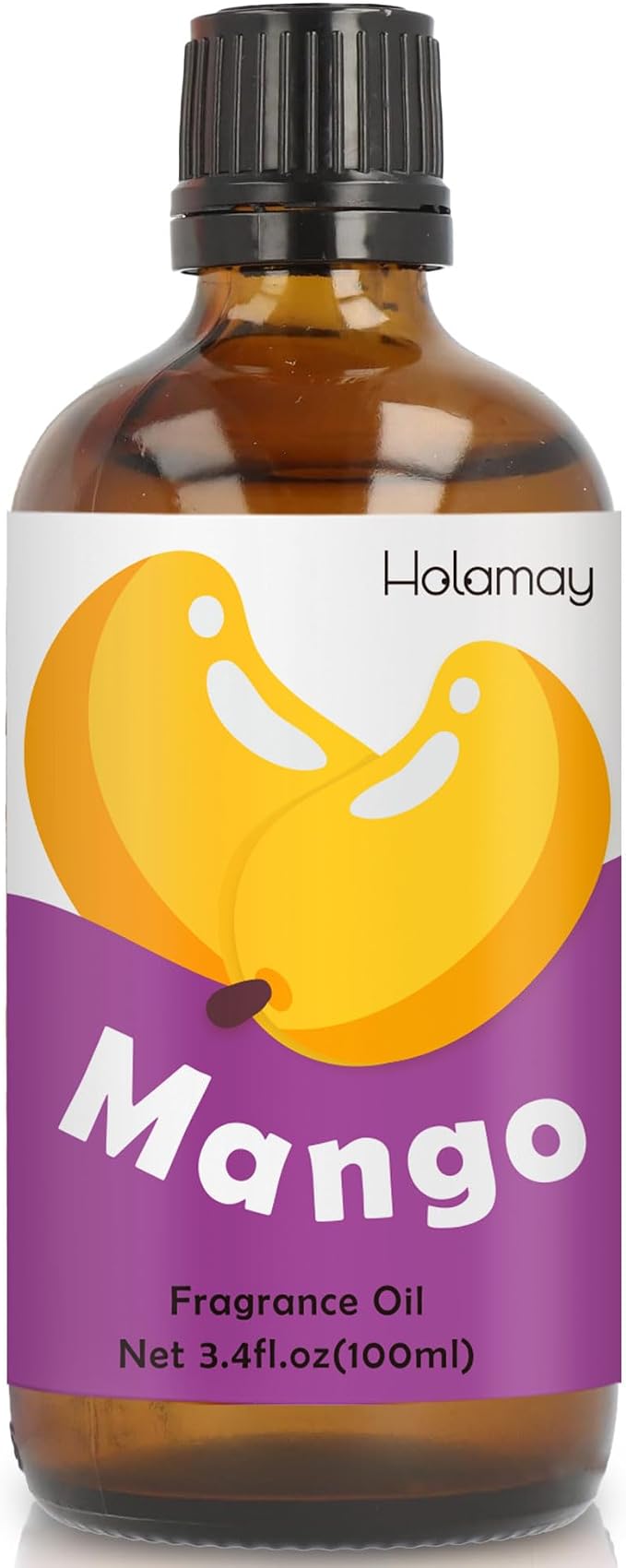 Holamay Mango Fragrance Oil 3.4 fl.oz/100 ml, Fruity Single Scented Oils, Fragrance Oil for Candle Making, Soap Making Scent, Essential Oils for Diffuser for Home
