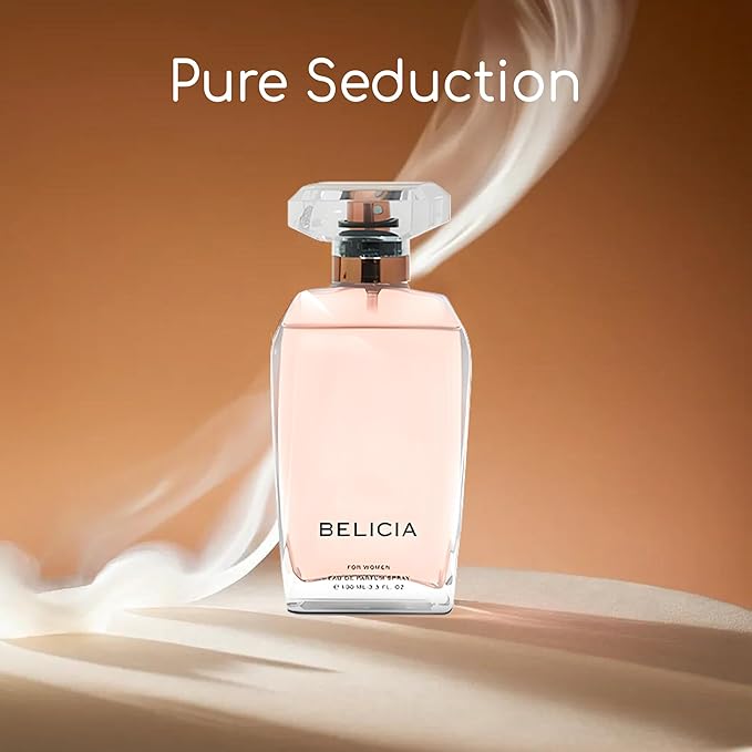 A CENTER Belicia For Women Eau de Parfum Spray for Women,Wonderful Gift,Gourmand Fragrance,Daytime and Casual Use,for all Skin Types,a Classic Bottle,3.4 Fluid Ounce