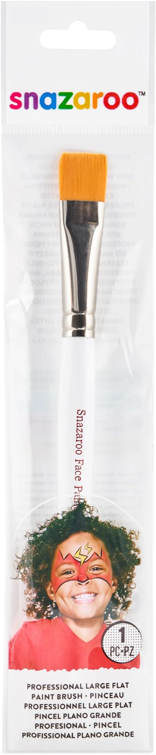 Snazaroo Professional Face Paint Brush, Large Flat