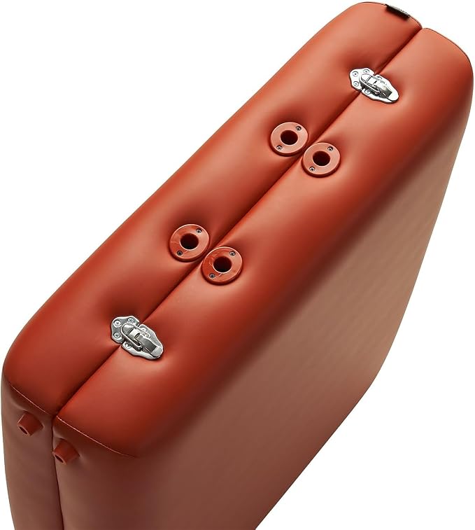 Master Massage 31" Santana Pro Portable Massage Table Package, Memory Foam Cushioning, Reiki Leg Panels, Mountain Red- Tattoo Table- Spa Bed- Folding Massage Table- Facial Bed