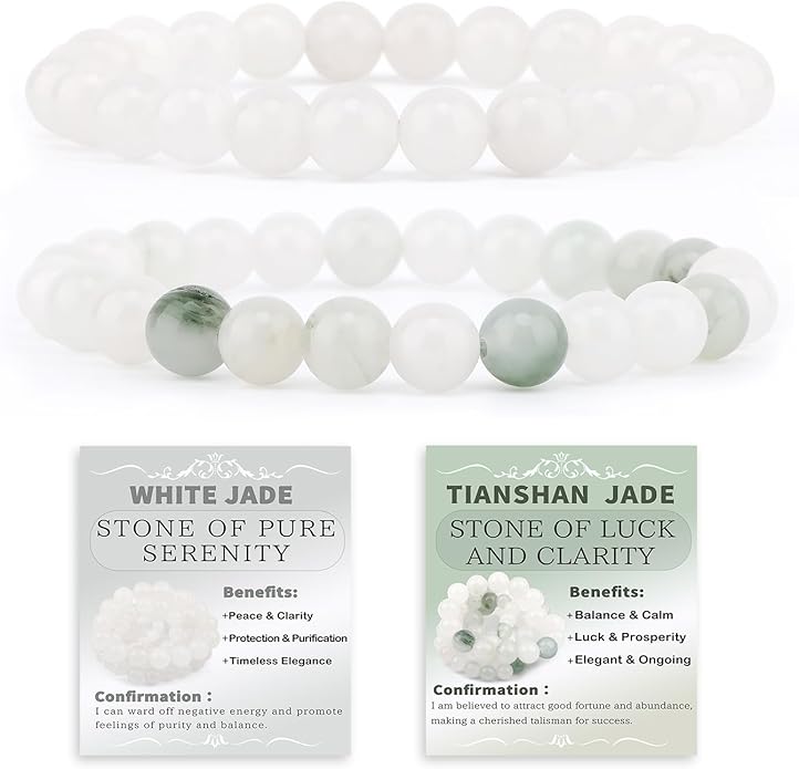 NCB 2.3-Piece 4mm Natural Crystal Gemstone Stretch Bracelets – Handmade Reiki Energy Healing Jewelry for Meditation,Yoga, Unisex