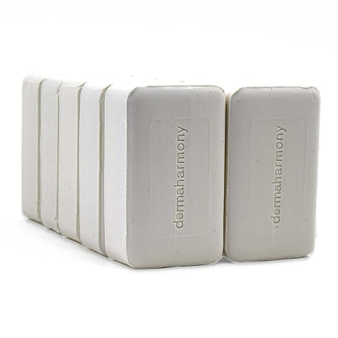 Dermaharmony Set of 10 2% Pyrithione Zinc (ZnP) Bar Soap 4 oz - Crafted for Those with Skin Conditions - Seborrheic Dermatitis, Dandruff, etc.