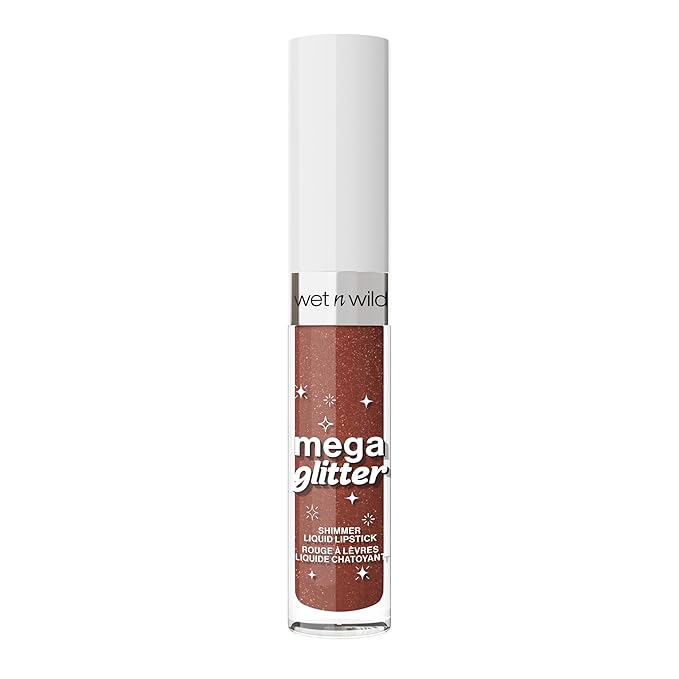 wet n wild Mega Glitter Shimmer Liquid Lipstick, Matte-to-Glitter Finish, Lightweight Formula, Comfortable Wear, Vitamin E-Infused for Nourished Lips, Vegan & Cruelty-Free - Hear Me Out