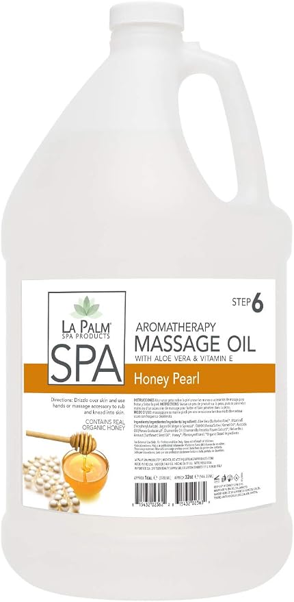 La Palm Aromatherapy Massage Oil 1 Gal (Honey Pearl)