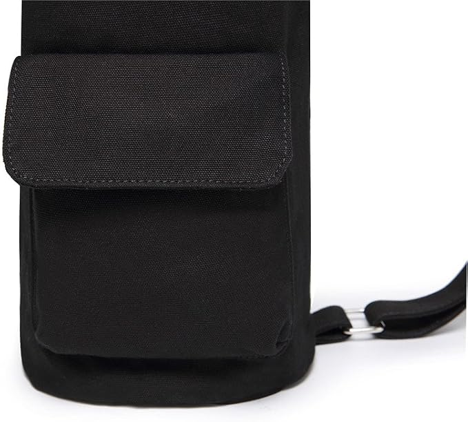 Yoga Mat Bag,Full-zip Exercise Yoga Mat Canvas Carry Bag for Women and Men - Double Storage Pocket,Easy Access Zipper, Adjustable Shoulder Strap and Handle,Fits Most Mat