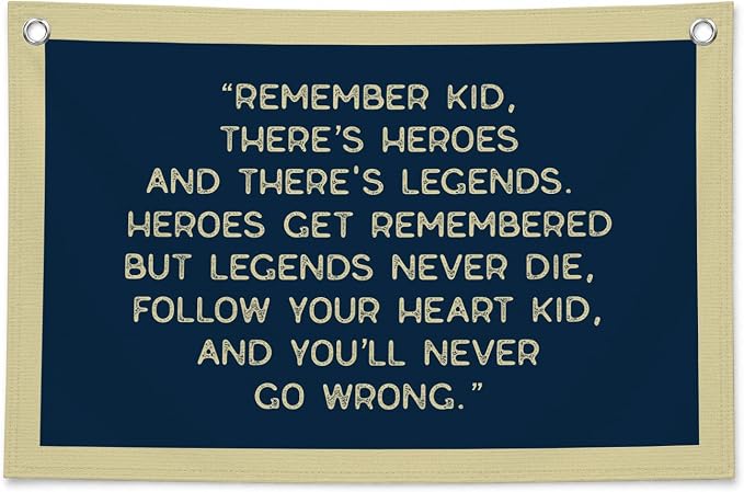 Vintage Baseball Wall Decor for Boys Room, Inspirational Sports Quote Canvas Banner, Retro Baseball Nursery Wall Art for Bedroom Playroom,Baby Shower Gifts,30x20 Inch(Bule and Yellow)