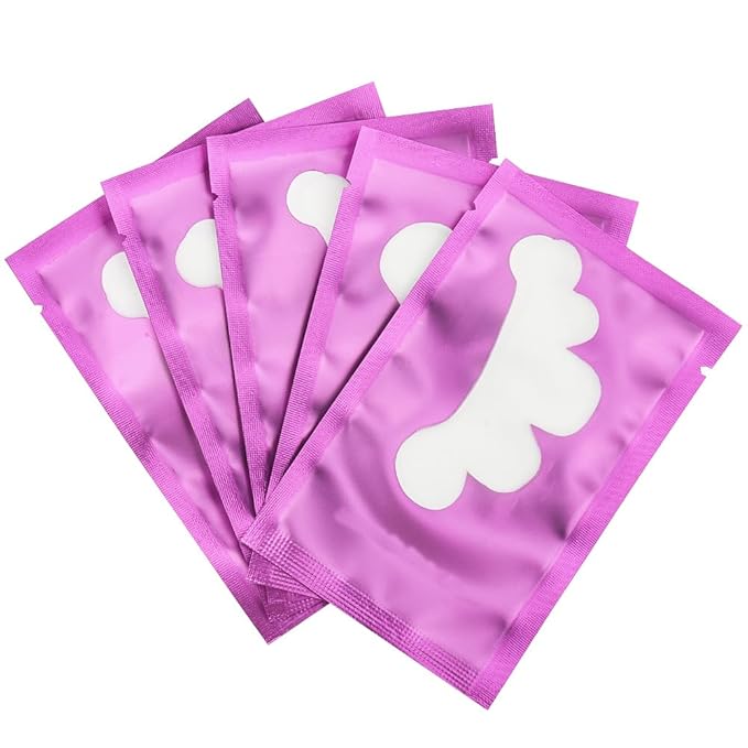 100 Pairs Cloud Shape Eye Under Gel Pads Eyelash Extensions Patches,Lash Extension Lint Free Under Hydrogel Eye Mask Pads Beauty Tools (Purple)