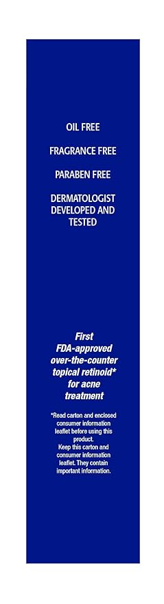 TARO Adapalene 0.1% USP Gel, Paraben Free, Retinoid Acne-Prone Facial Treatment for Sensitive Skin, Prescription Strength (1.6 Oz)