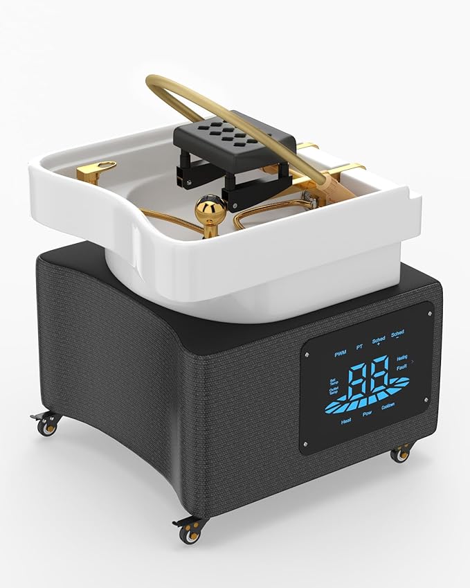 Artist Hand Head Spa Equipment, Waterfall Head Spa System, Shampoo Bowl, Constant Temperature System, Shower Pressure Adjustment for Beauty Salon Spa