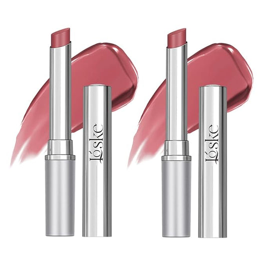 Honey Lipstick, Moisturizing Natural Lip Color, Hydrating Long Lasting Glossy Finish with Honey for Smooth Soft Lips, Smooth Application, Daily Wear (2PCS Pink)